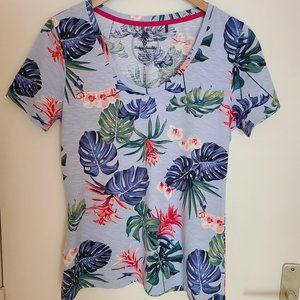 TOMMY BAHAMA Bogart Blooms Print Tee S